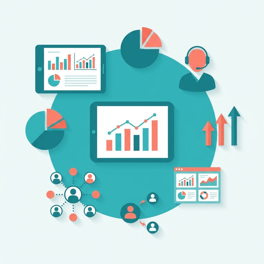 CRM Dashboard Illustration